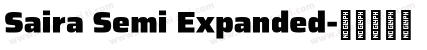 Saira Semi Expanded字体转换